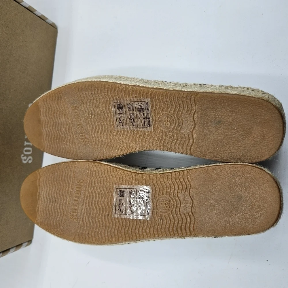 NWT Soludos Classic stripe smoking slipper size 8 1/2